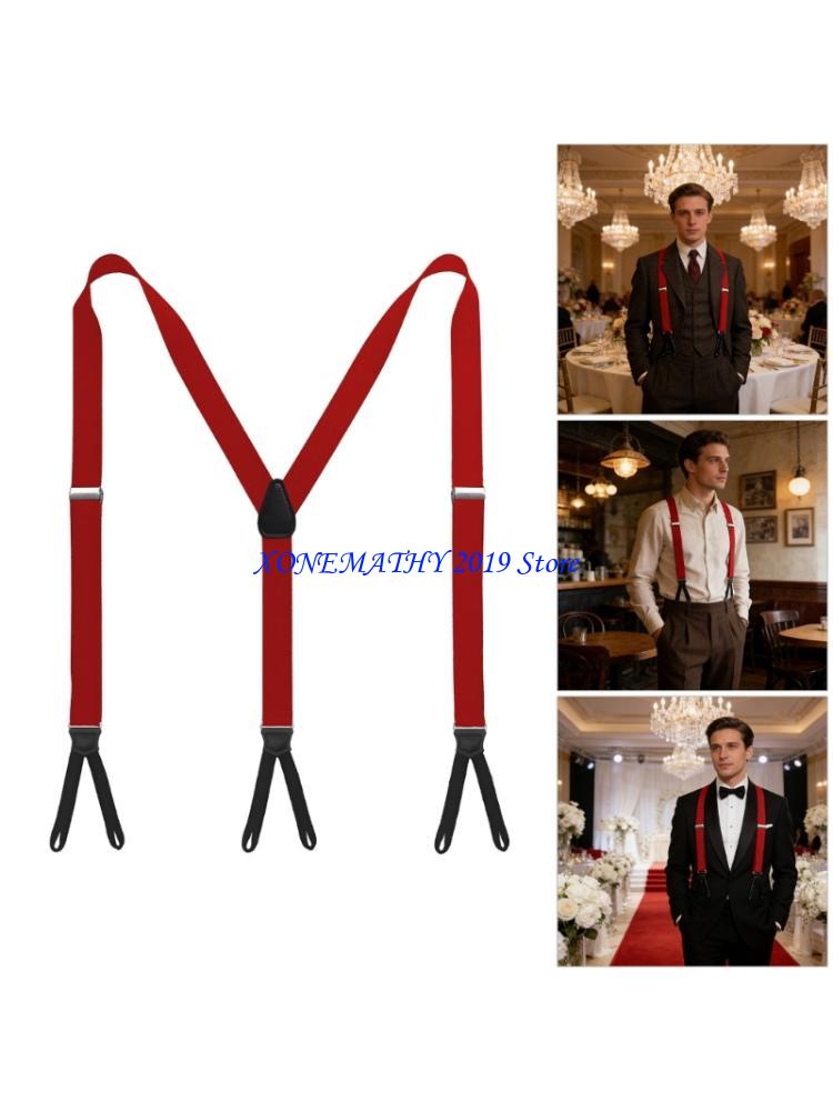 Suspender Clip Formal - F42F klasyczne szelki Retro dla mężczyzn