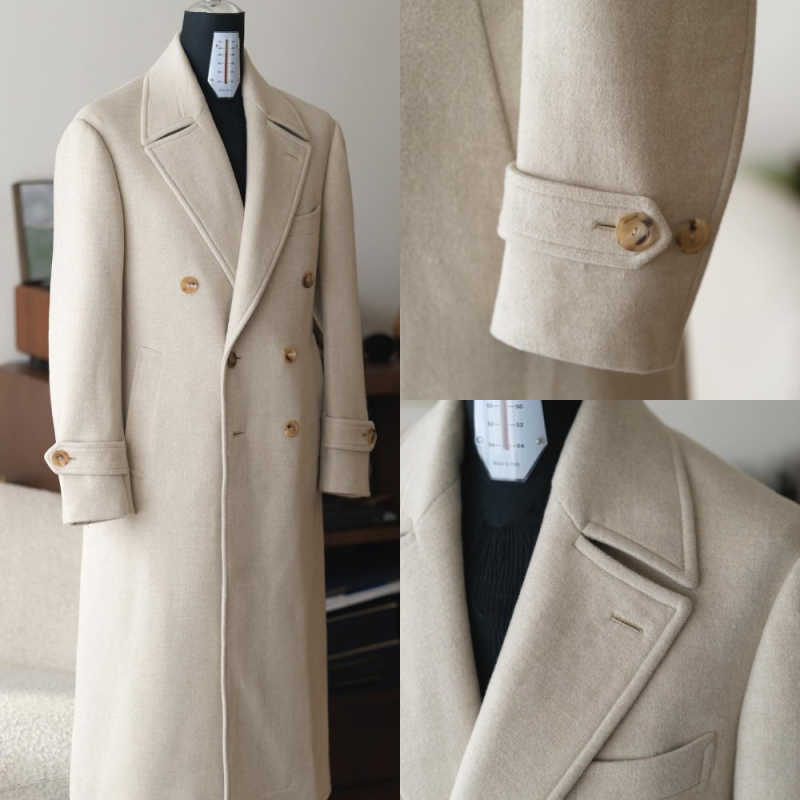 Men'S Formal Wear No Suit - Elegancki męski płaszcz zimowy ciepły jednoczęściowy