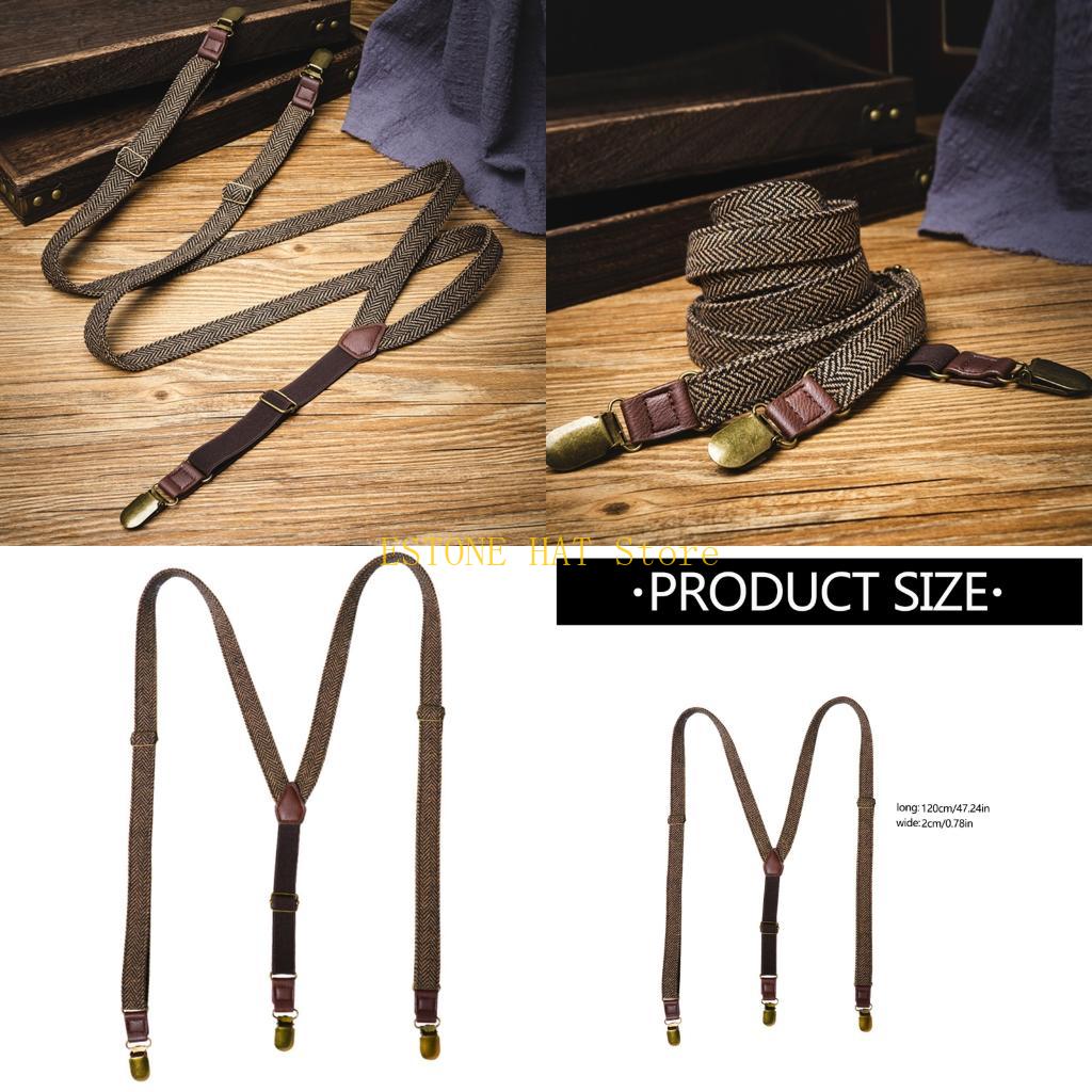 Men'S Formal Wear With Suspenders - 49MF Męskie elastyczne szelki z 3