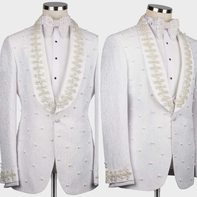 Men'S Formal Wear No Suit - Białe garnitury męskie na ślub, modne
