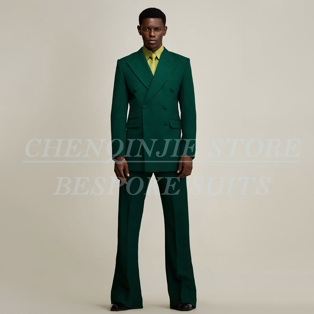 Men Formal Wear Green - Luksusowe zielone garnitury męskie, formalne, ślubne,