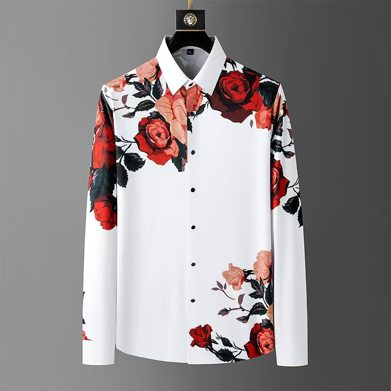 Men Formal Party Wear Dress - Luksusowa, wysokiej jakości męska koszula z