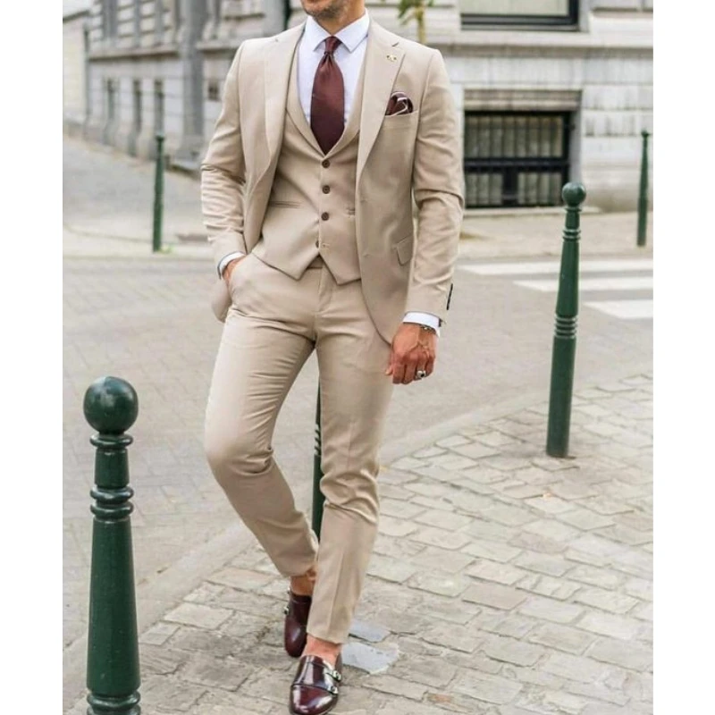 Men Formal Wear For Dinner - Garnitury męskie z klapami w szpic,