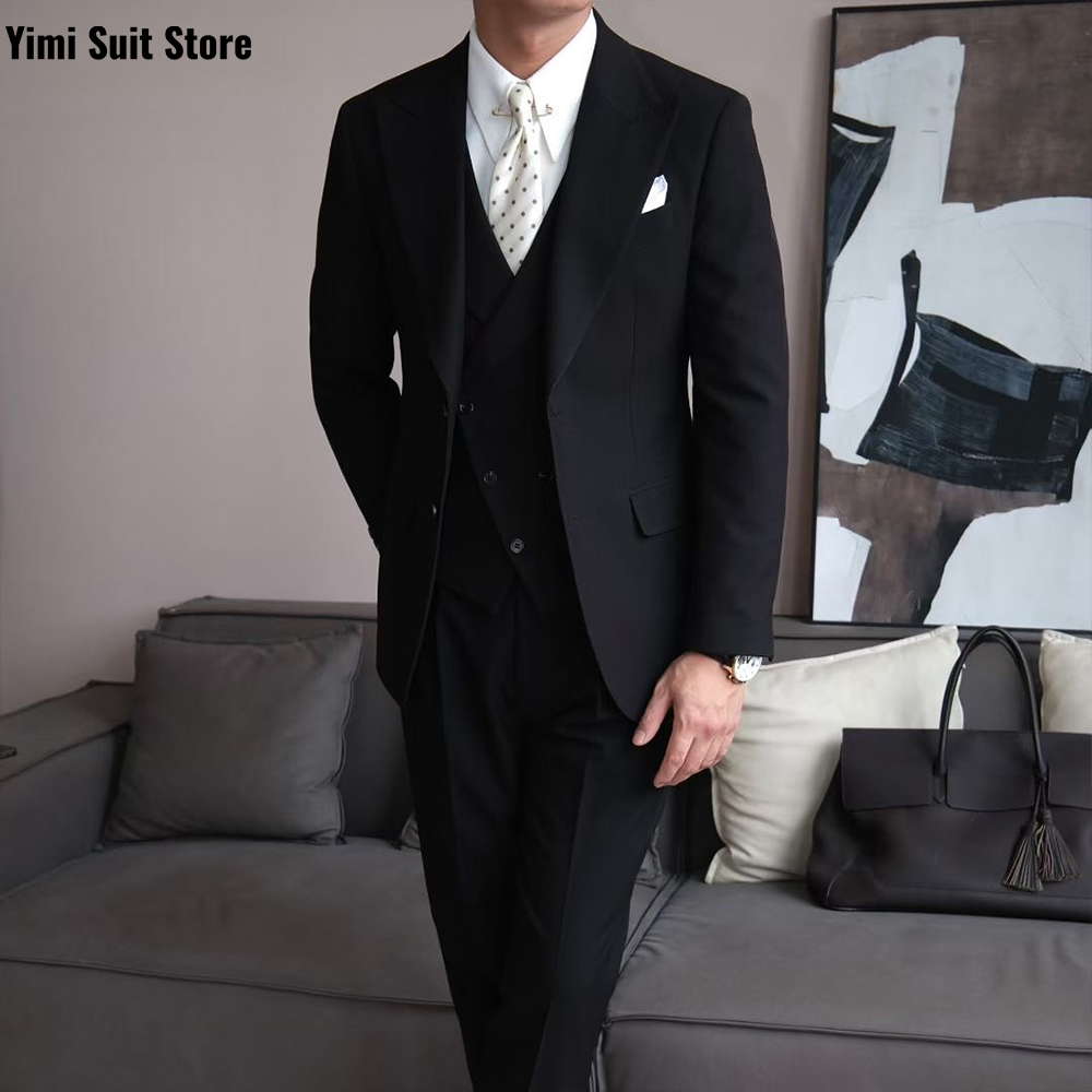 Czarne, wysokiej jakości garni – Men Formal Wear Modern recenzja i cena