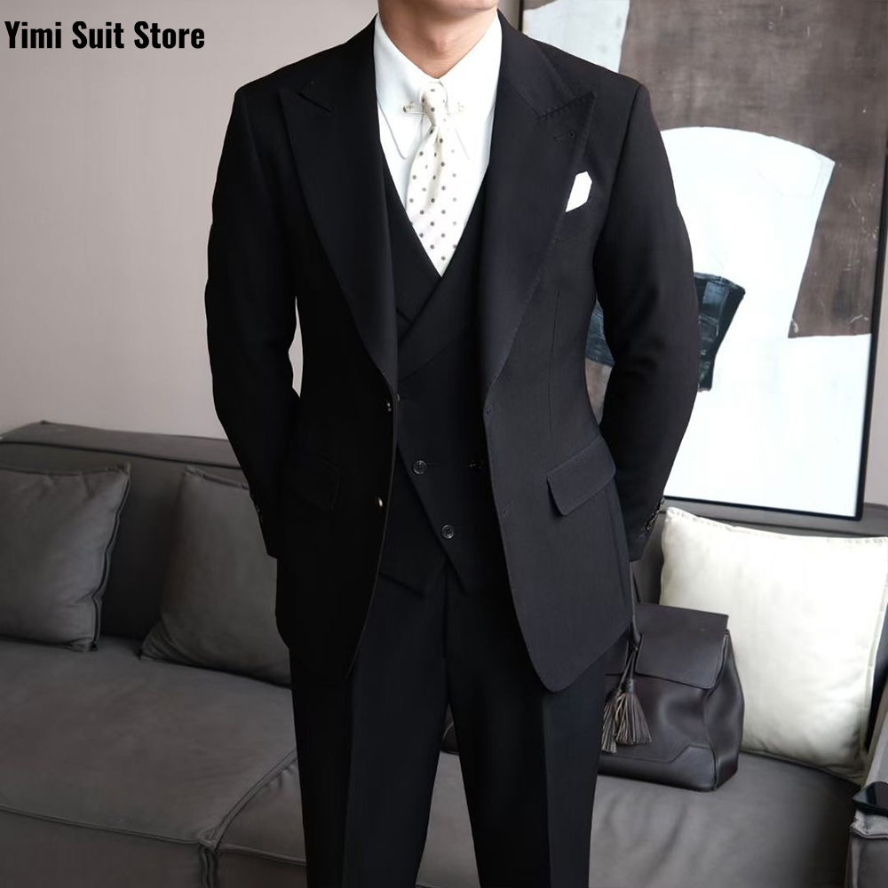 Czarne, wysokiej jakości garni – Men Formal Wear Modern recenzja i cena