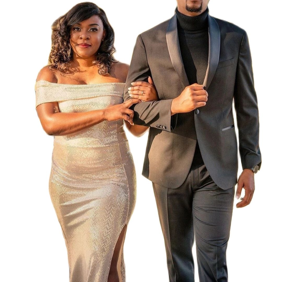 Ciemnoszara kurtka Spodnie Męs – Men Formal Party Wear Dress recenzja i cena