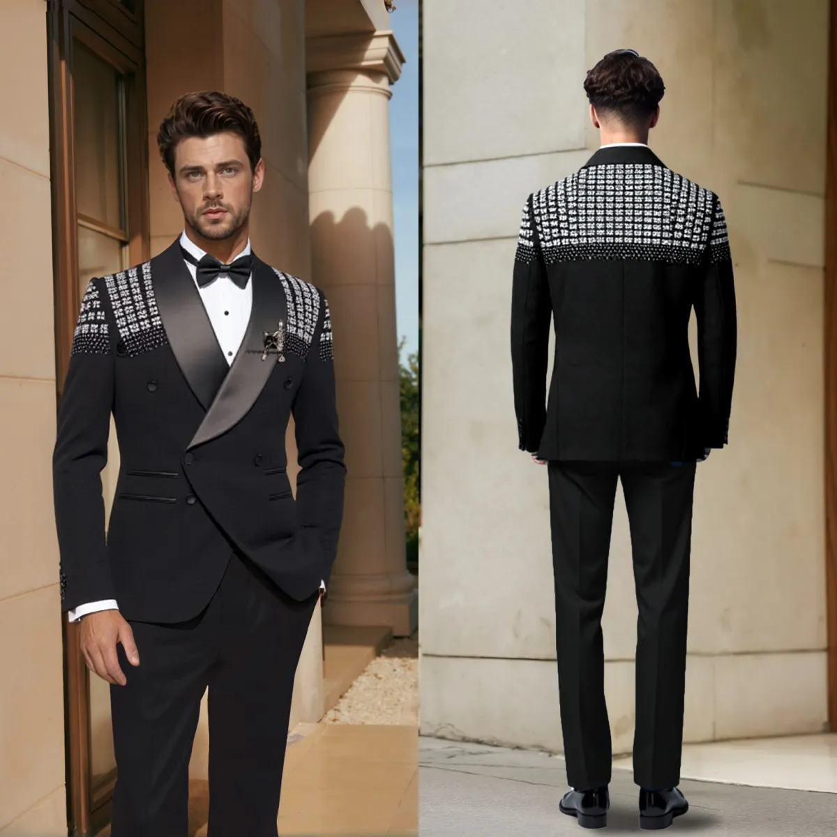 Formalne smokingi ślubne, garn – Men Formal Wear With Blazer recenzja i cena