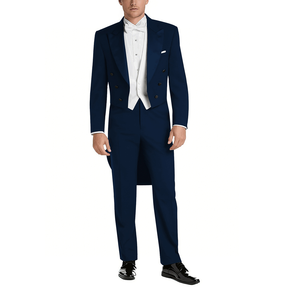 Męski garnitur satynowy z klap – Men Formal Wear With Blazer recenzja i cena