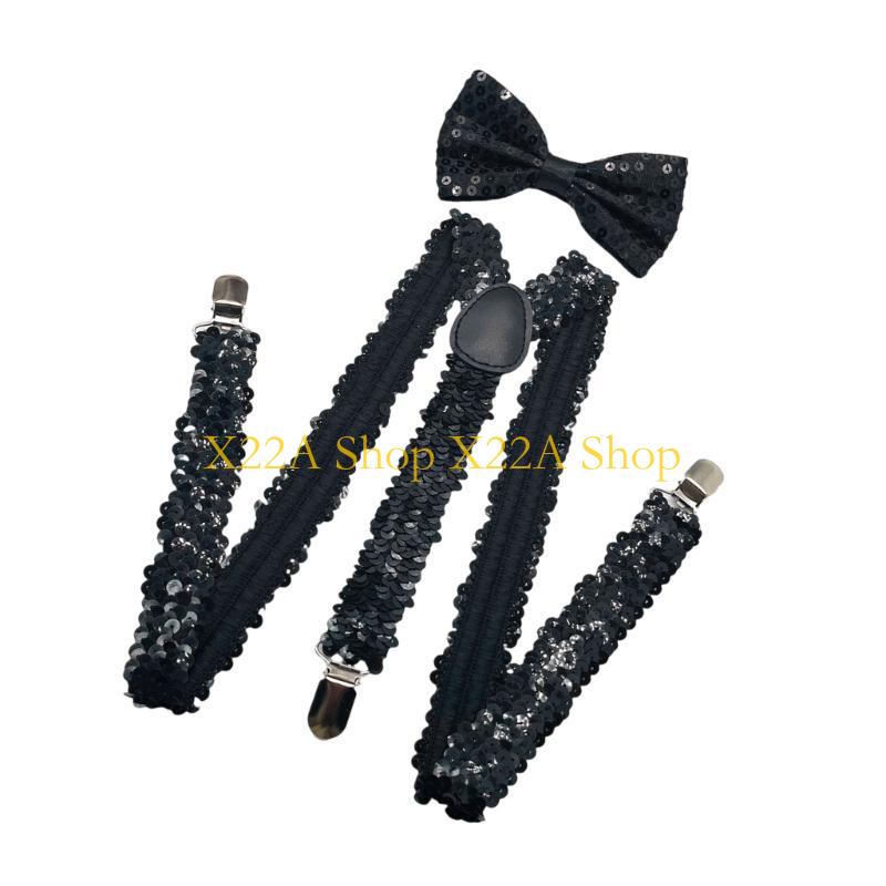 Unikalne lśniące szelki Bowtie – Suspender Clip Formal recenzja i cena