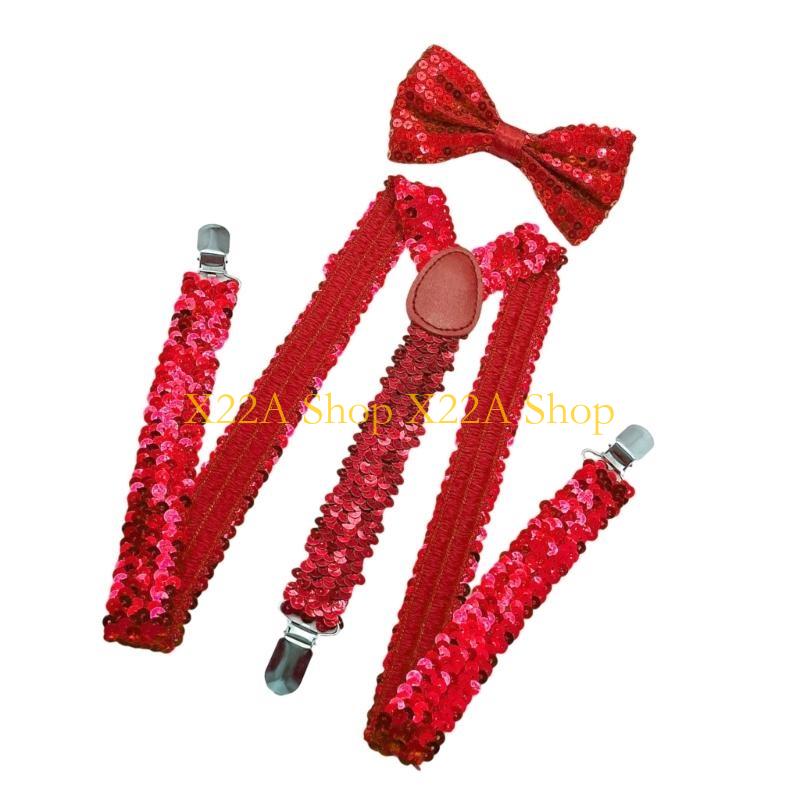 Unikalne lśniące szelki Bowtie – Suspender Clip Formal recenzja i cena