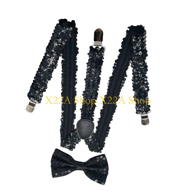 Unikalne lśniące szelki Bowtie – Suspender Clip Formal recenzja i cena