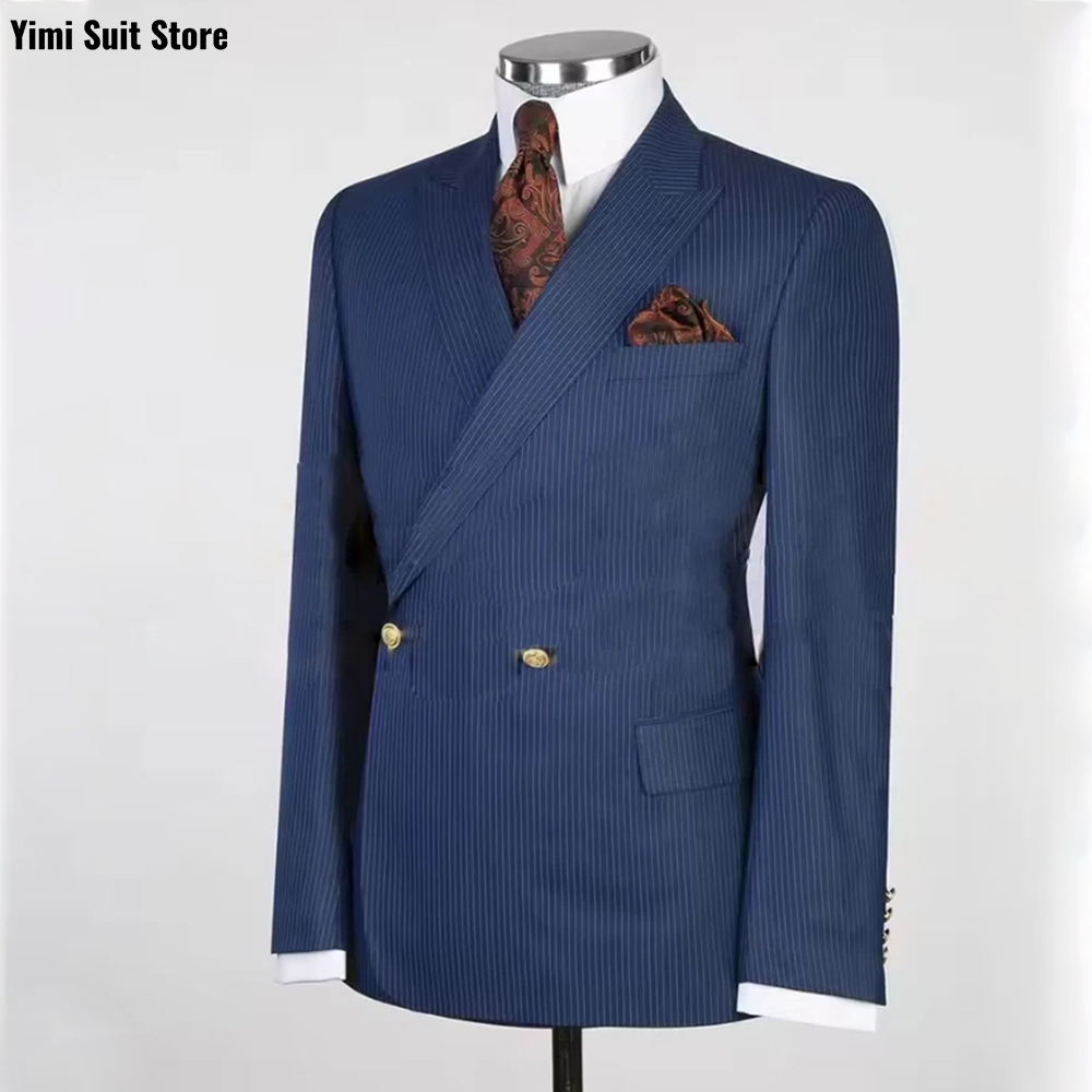 Męskie garnitury w paski, 2-cz – Men Formal Wear Modern recenzja i cena