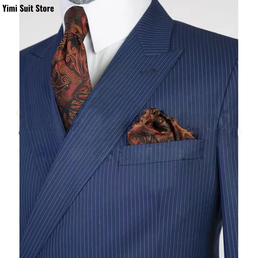 Męskie garnitury w paski, 2-cz – Men Formal Wear Modern recenzja i cena