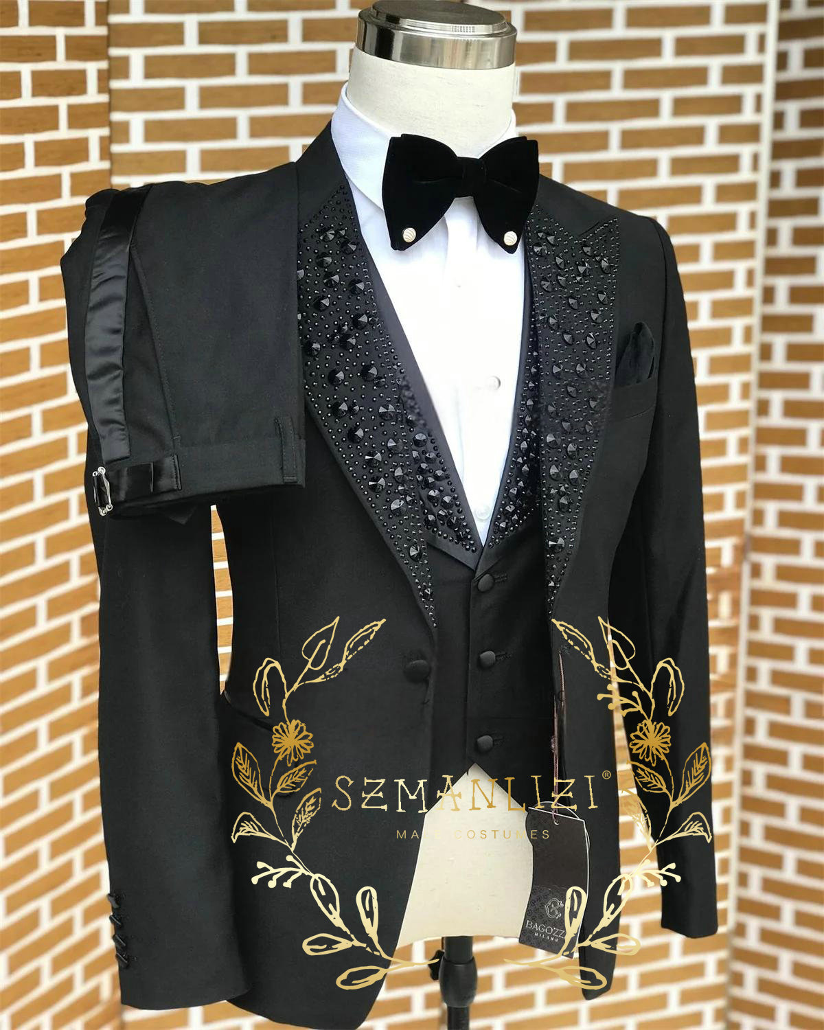 Czarne garnitury męskie Luksus – Men Formal Wear With Blazer recenzja i cena