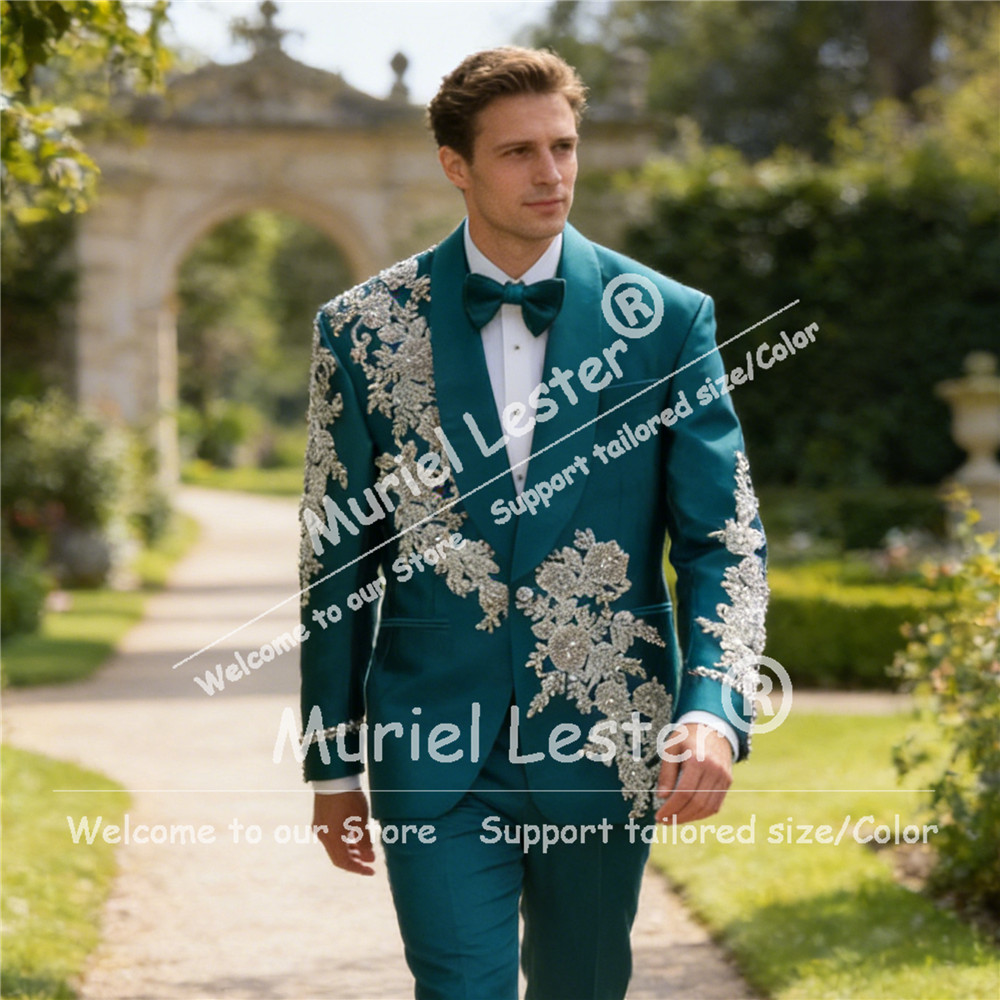 Ekskluzywny Zielony Garnitur M – Men Formal Wear Green recenzja i cena
