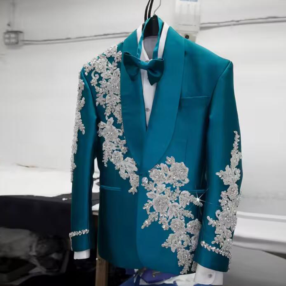 Ekskluzywny Zielony Garnitur M – Men Formal Wear Green recenzja i cena