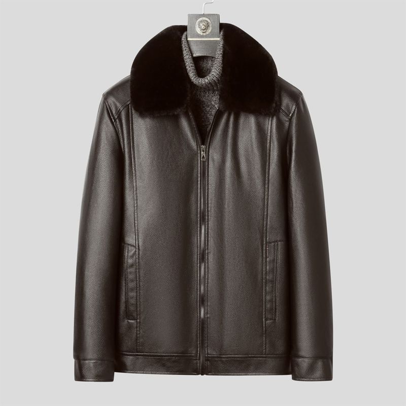 Zimowy płaszcz skórzany męski, – Men'S Formal Wear In Winter recenzja i cena