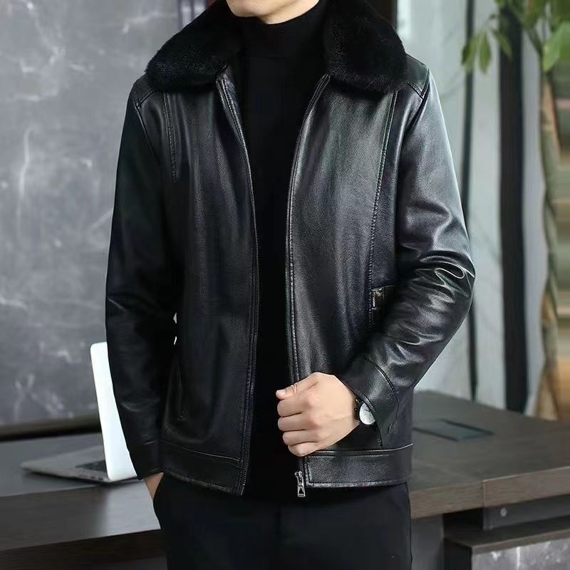 Zimowy płaszcz skórzany męski, – Men'S Formal Wear In Winter recenzja i cena