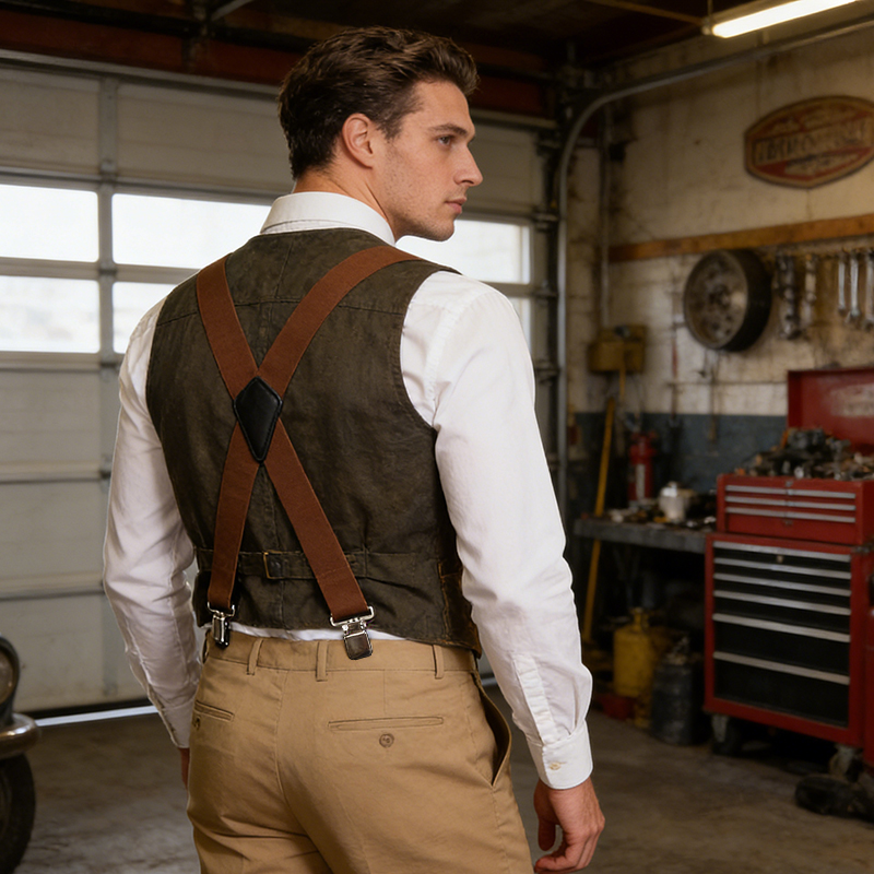 Retro szelki męskie typu Y, sz – Suspender Clip Formal recenzja i cena