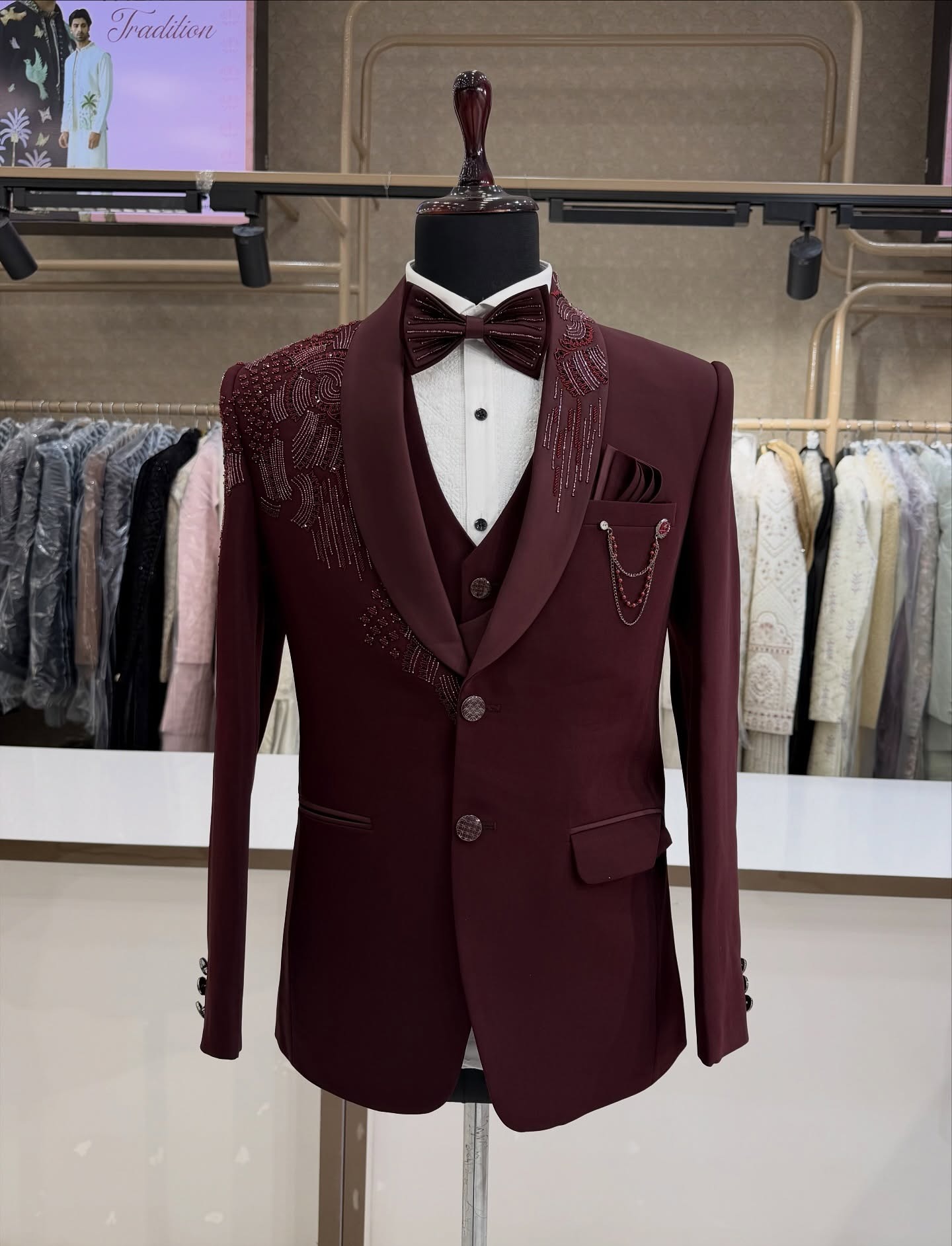 3-częściowe garnitury ślubne d – Men Formal Wear Modern recenzja i cena