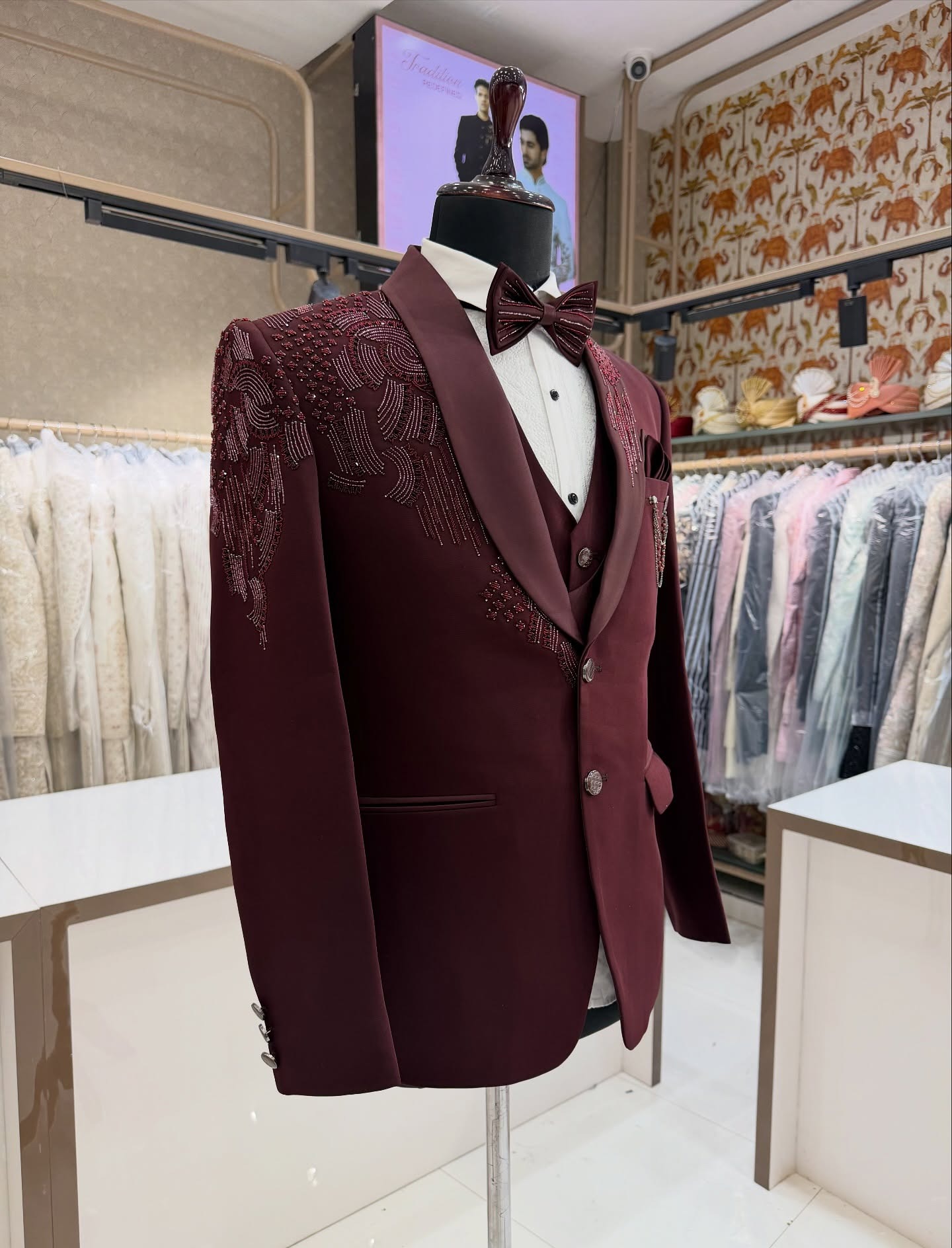 3-częściowe garnitury ślubne d – Men Formal Wear Modern recenzja i cena