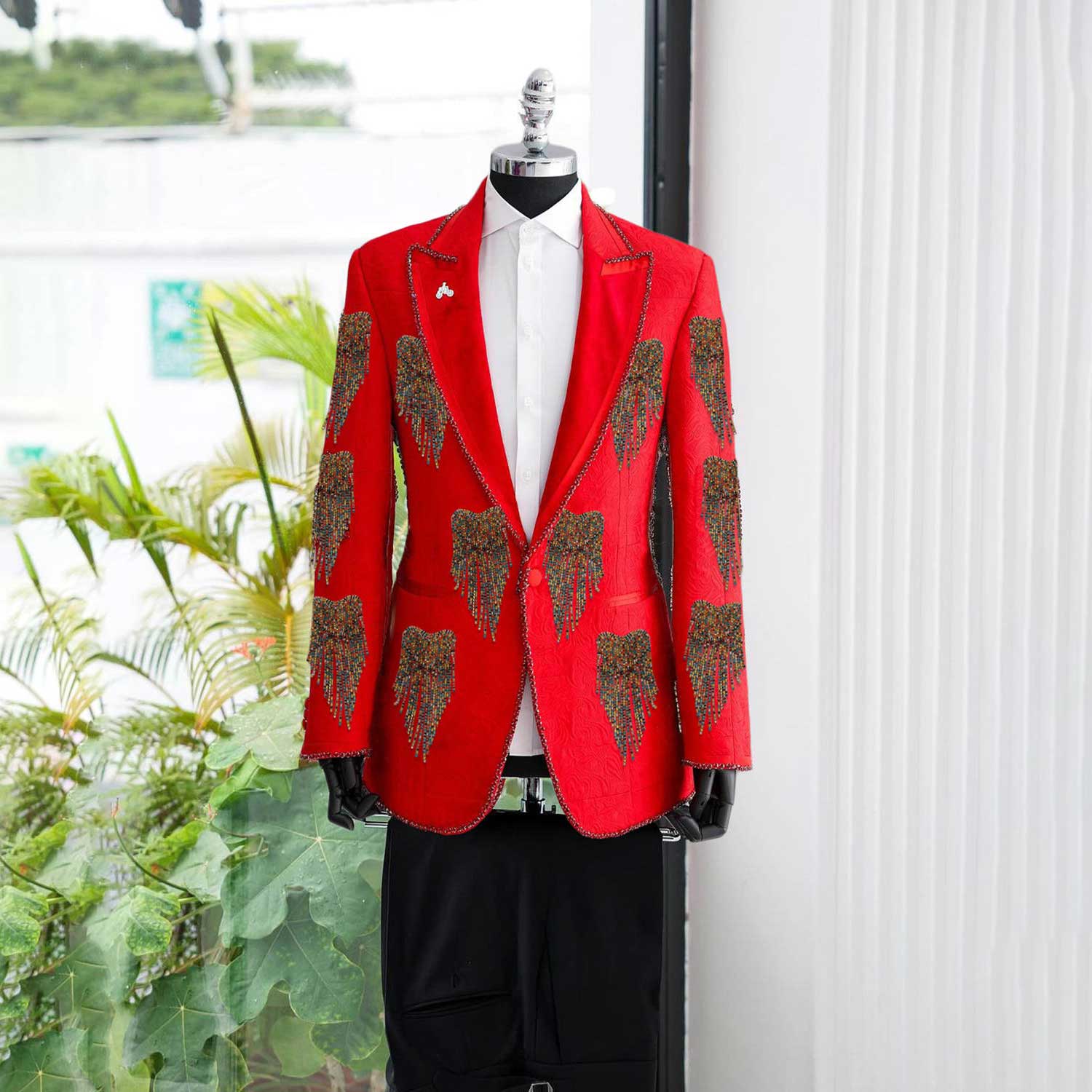 Modny ślubny garnitur męski kr – Men'S Formal Wear No Suit recenzja i cena