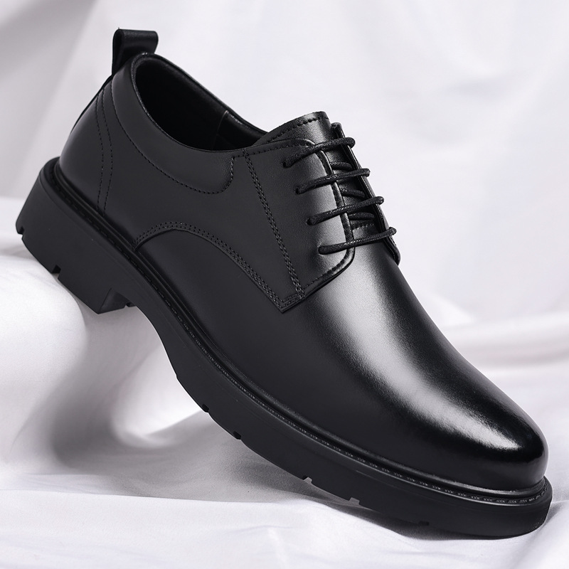 Męskie skórzane buty biznesowe – Men Formal Party Wear Dress recenzja i cena