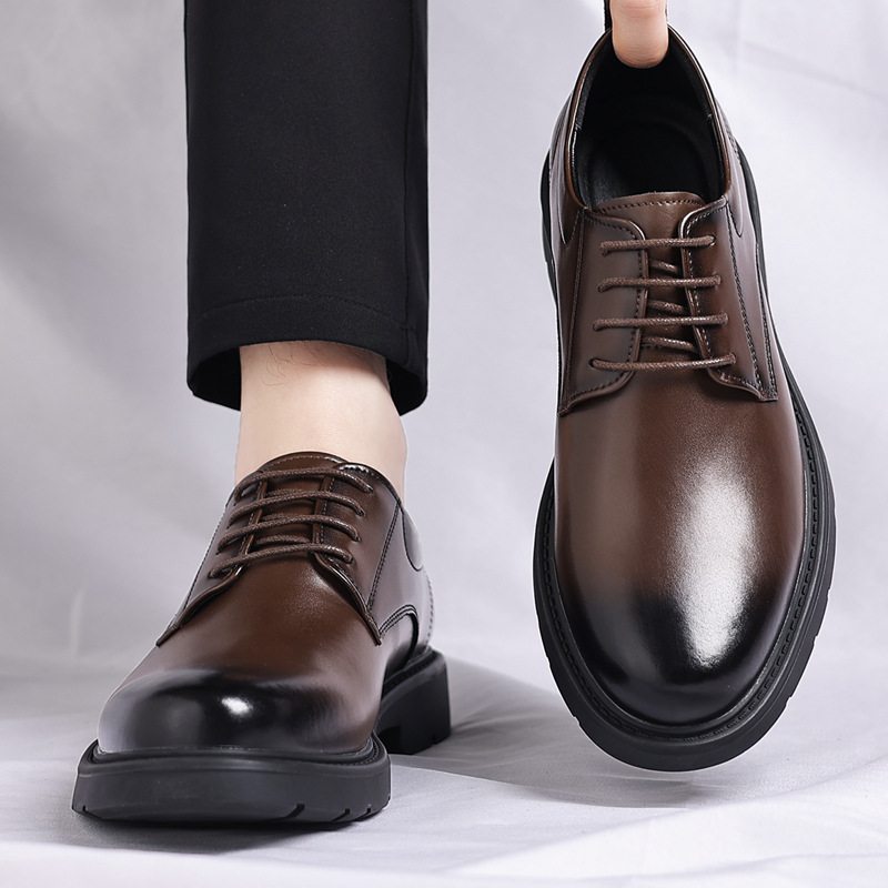 Męskie skórzane buty biznesowe – Men Formal Party Wear Dress recenzja i cena