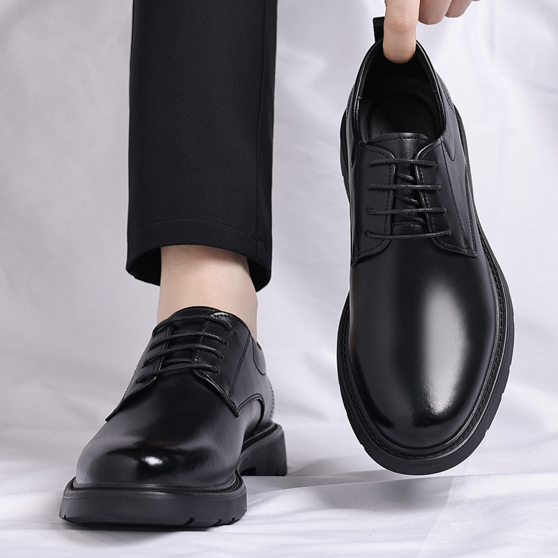 Męskie skórzane buty biznesowe – Men Formal Party Wear Dress recenzja i cena