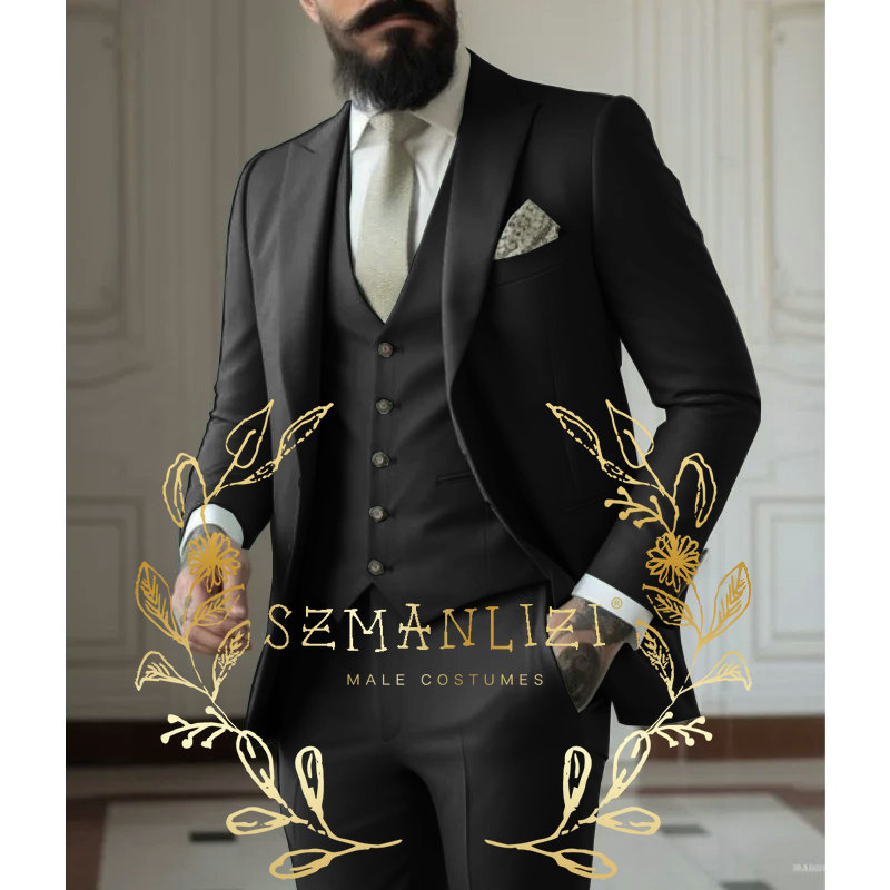 Jasnozielony Garnitury Męskie  – Men Formal Wear Green recenzja i cena