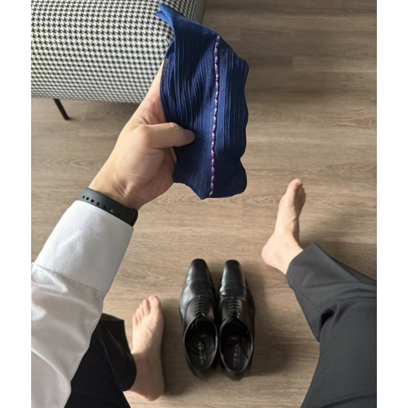 Męskie skarpety wizytowe niebi – Men Formal Party Wear Dress recenzja i cena