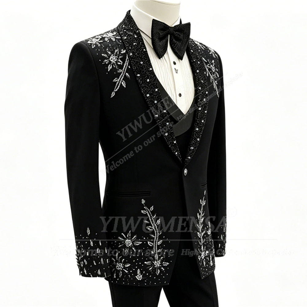 Elegancki garnitur z kryształk – Men Formal Wear For Dinner recenzja i cena