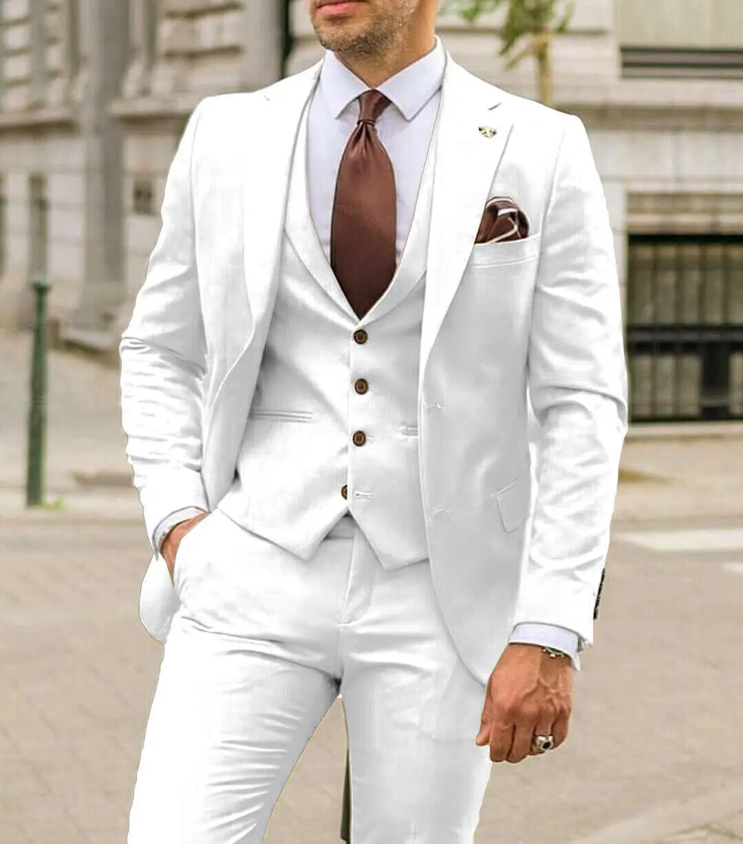 Garnitury męskie z klapami w s – Men Formal Wear For Dinner recenzja i cena